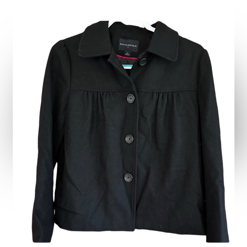 Banana Republic Women's Wool blend Black Blazer